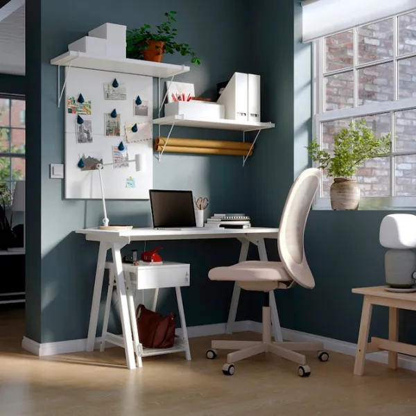 Masă de birou Ikea Trotten/Flintan PAL/ White photo 2