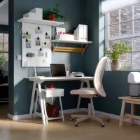 Masă de birou Ikea Trotten/Flintan PAL/ White photo 2