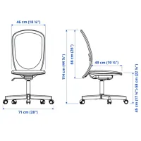 Masă de birou Ikea Trotten/Flintan PAL/ White photo 4