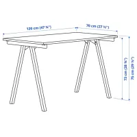 Masă de birou Ikea Trotten/Flintan PAL/ White photo 6