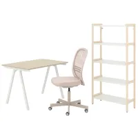 Masă de birou Ikea Trotten/Flintan/Ekenabben PAL/ Beige
