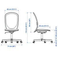 Masă de birou Ikea Trotten/Flintan/Ekenabben PAL/ Beige photo 7