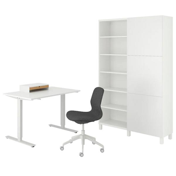 Masă de birou Ikea Trotten/Langfjall/Lappviken PAL/ White photo 1