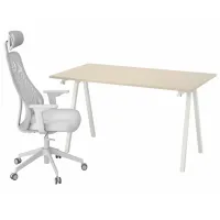 Masă de birou Ikea Trotten/Matchspel PAL/ White