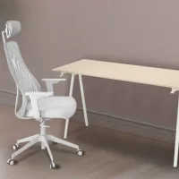 Офисный стол Ikea Trotten/Matchspel ДСП/ Белый photo 3