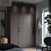 Шкаф Ikea Pax/Bergsbo 150 x 60см x 236.4 / ДСП / Темно серый photo 2