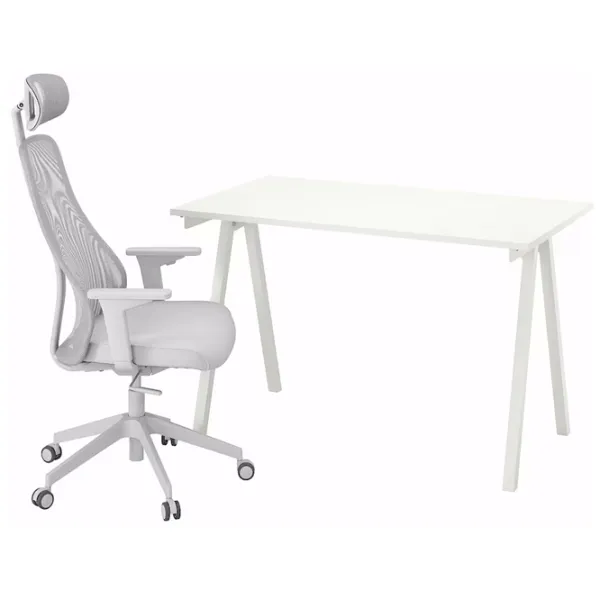 Masă de birou Ikea Trotten/Matchspel PAL/ White photo 5