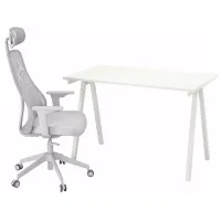 Masă de birou Ikea Trotten/Matchspel PAL/ White photo 5
