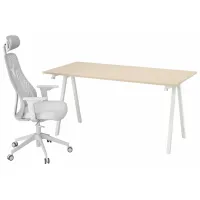 Masă de birou Ikea Trotten/Matchspel PAL/ White
