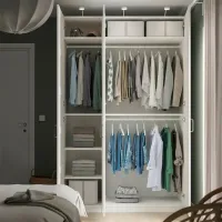 Dulap Ikea Pax/Bergsbo 150 x 60 x 236.4 / DSP / Alb photo 4