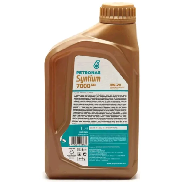 Ulei de motor PETRONAS SYNTIUM 7000 RN 0W-20 1l sintetic photo 2