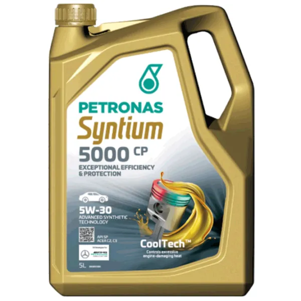 Моторное масло PETRONAS SYNTIUM 5000 CP 5W-30 5л синтетическое photo 1