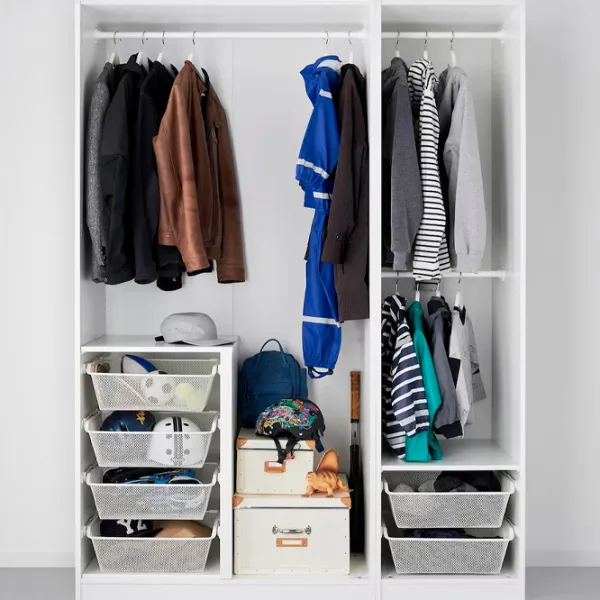 Шкаф Ikea Pax/Fardal/Aheim 150 x 60см x 201.2 / ДСП / Белый photo 3