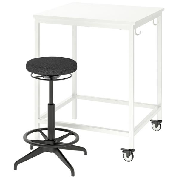 Masă de birou Ikea Trotten/Lidkullen PAL/ White photo 1