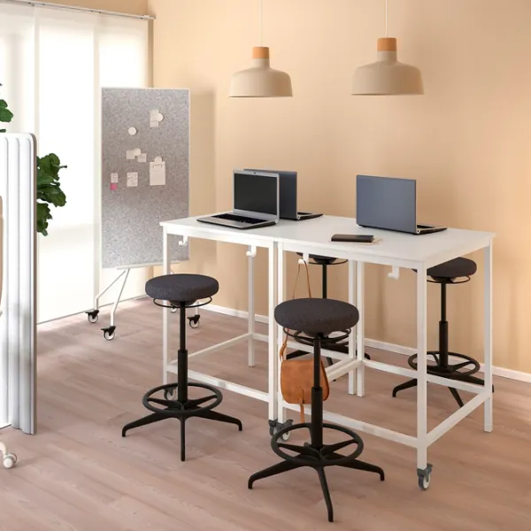 Masă de birou Ikea Trotten/Lidkullen PAL/ White photo 3