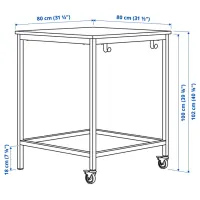 Masă de birou Ikea Trotten/Lidkullen PAL/ White photo 6
