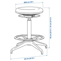 Masă de birou Ikea Trotten/Lidkullen PAL/ White photo 7