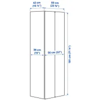 Dulap Ikea Smastad 60 x 42 x 181 / DSP / Alb photo 6