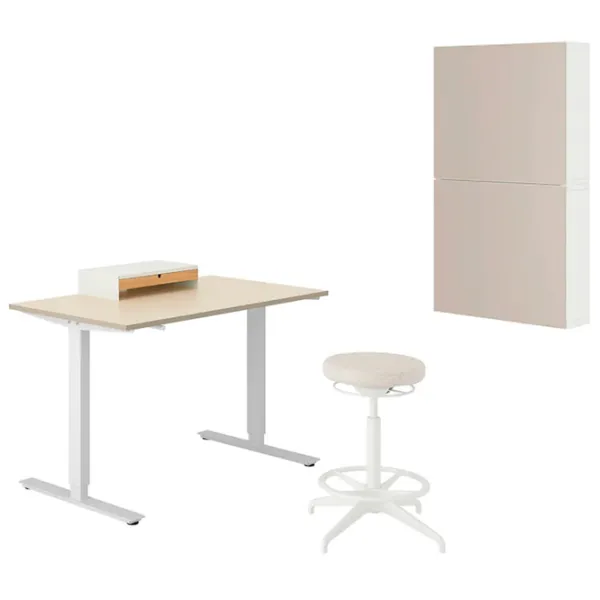 Masă de birou Ikea Trotten/Lidkullen/Besta/Lappviken PAL/ White photo 1
