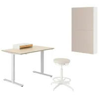 Masă de birou Ikea Trotten/Lidkullen/Besta/Lappviken PAL/ White