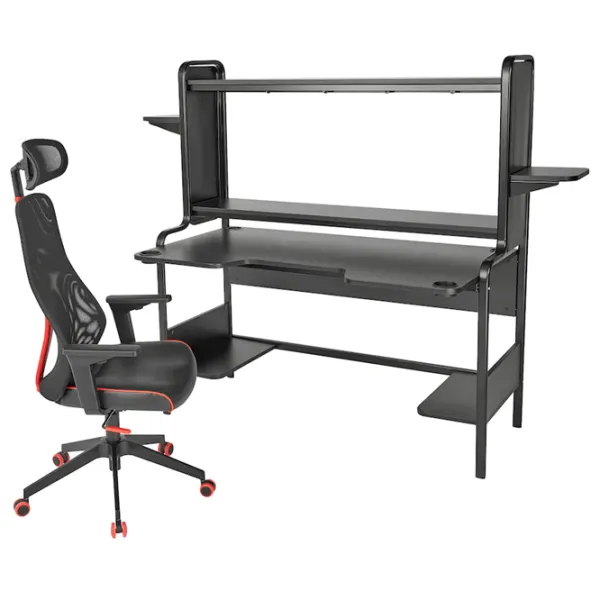 Офисный стол Ikea Fredde/Matchspel ДСП/ Черный photo 1 Офисный стол Ikea Fredde/Matchspel ДСП/ Черный photo 1