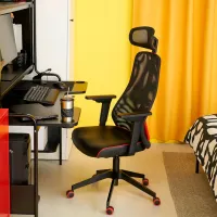 Masă de birou Ikea Fredde/Matchspel PAL/ Black photo 3