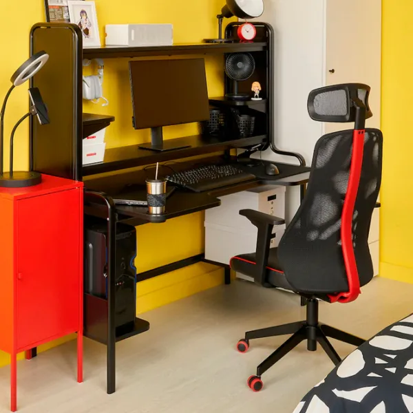 Офисный стол Ikea Fredde/Matchspel ДСП/ Черный photo 7 Офисный стол Ikea Fredde/Matchspel ДСП/ Черный photo 7