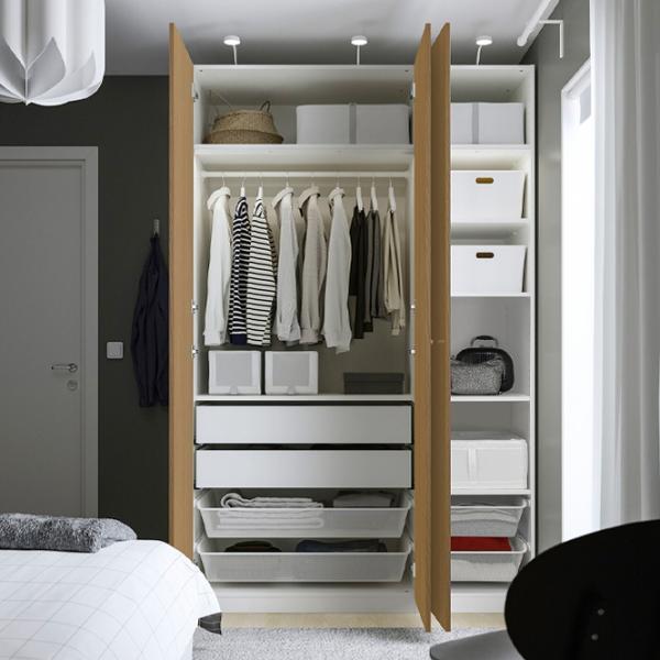 Шкаф Ikea Pax/Storklinta 150 x 60см x 236.4 / ДСП / Белый photo 3