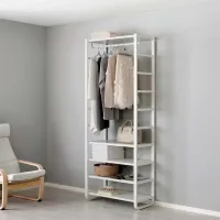 Etajeră Ikea Elvarli White / MDF photo 3