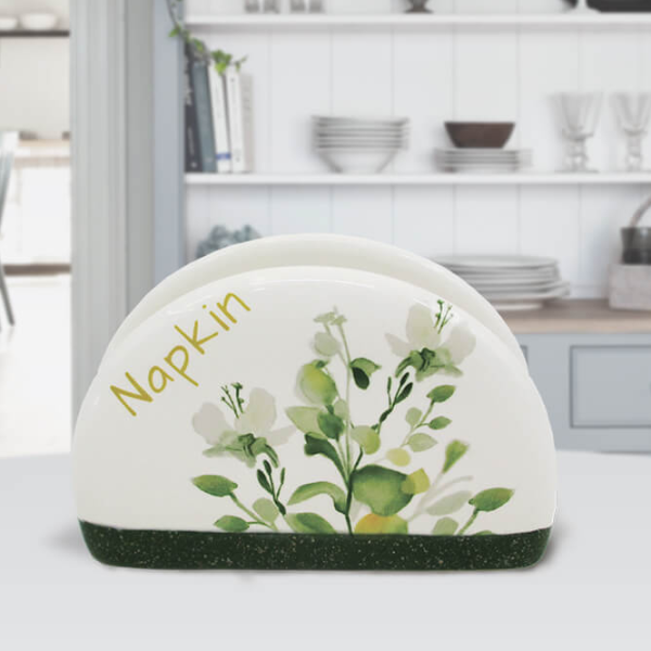 Suport pentru șervețele Maestro Mr-20032-44  Ceramică / White photo 3 Suport pentru șervețele Maestro Mr-20032-44  Ceramică / White photo 3