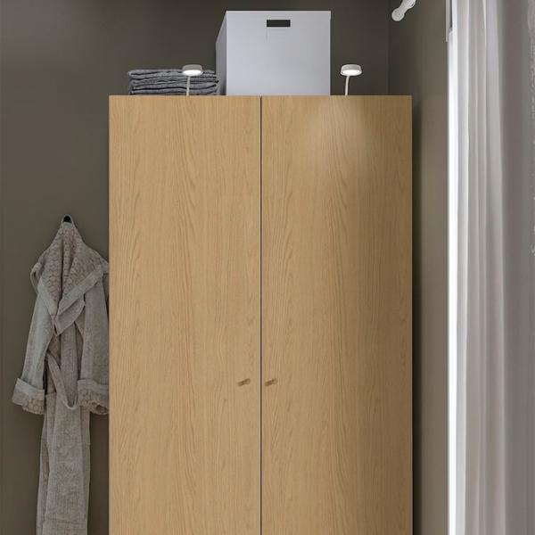 Шкаф Ikea Pax/Storklinta 100 x 60см x 201.2 / ДСП / Белый photo 3