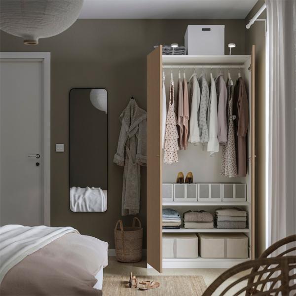 Шкаф Ikea Pax/Storklinta 100 x 60см x 201.2 / ДСП / Белый photo 4