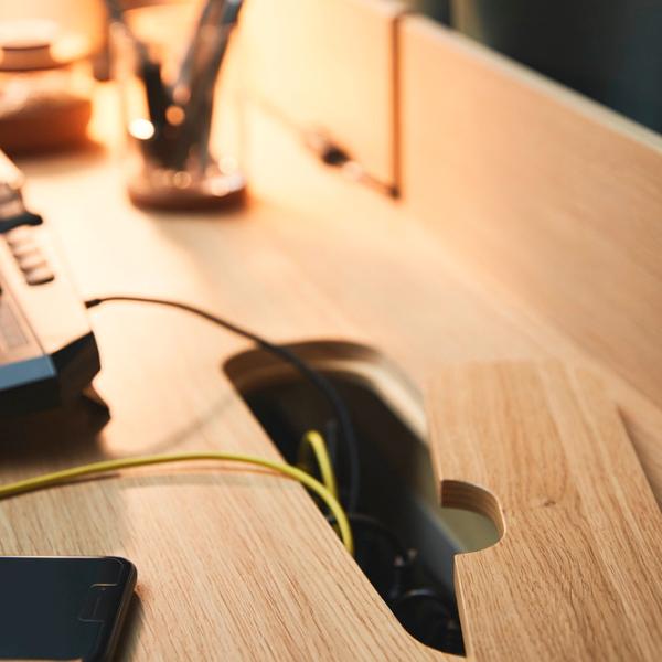 Masă de birou Ikea Ridspo/Bjorkberget PAL/ Brown photo 11