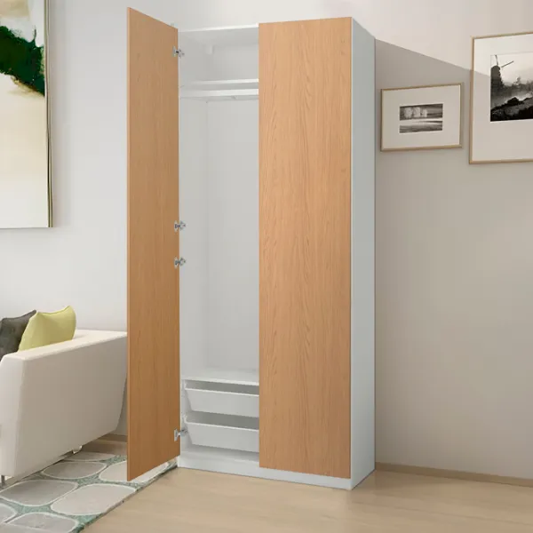 Dulap Ikea Pax/Storklinta 100 x 37.7 x 236.4 / DSP / Alb photo 3