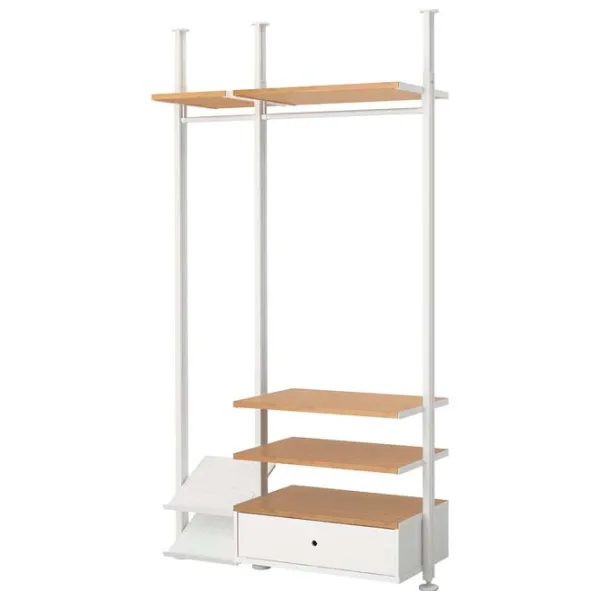Etajeră Ikea Elvarli White-Bamboo / MDF photo 1