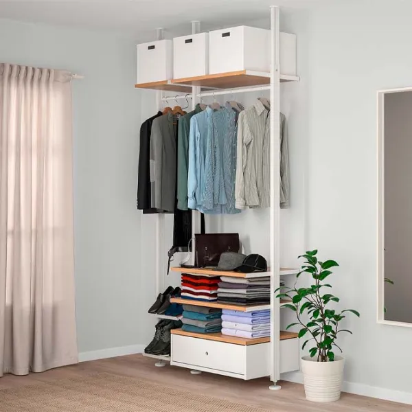 Etajeră Ikea Elvarli White-Bamboo / MDF photo 2
