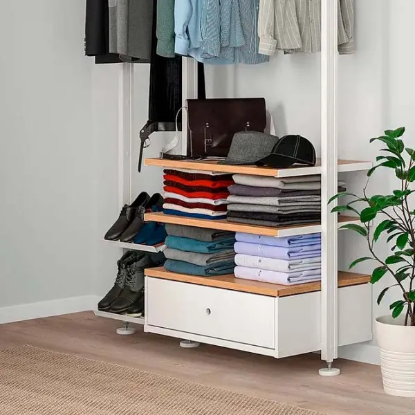 Etajeră Ikea Elvarli White-Bamboo / MDF photo 5