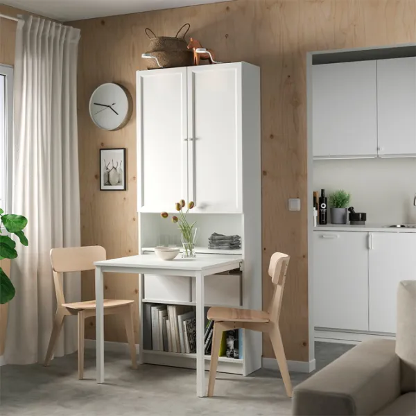 Dulap Ikea Billy/Oxberg 80 x 84 x 202 / DSP / Alb photo 2