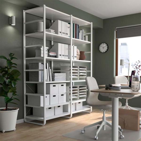 Etajeră Ikea Elvarli White / MDF photo 3 Etajeră Ikea Elvarli White / MDF photo 3