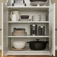Dulap Ikea Hauga 210 x 46 x 199 / DSP / Alb photo 4