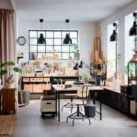 Офисный стол Ikea Kullaberg ДСП/ Черный photo 3