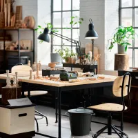 Офисный стол Ikea Kullaberg ДСП/ Черный photo 4