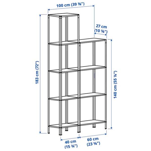 Etajeră Ikea Hyllis  Inox / Oțel inoxidabil photo 6 Etajeră Ikea Hyllis  Inox / Oțel inoxidabil photo 6