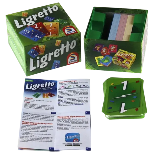 Joc de masă Schimdt Ligretto Green 8+/ Carti de joc photo 2