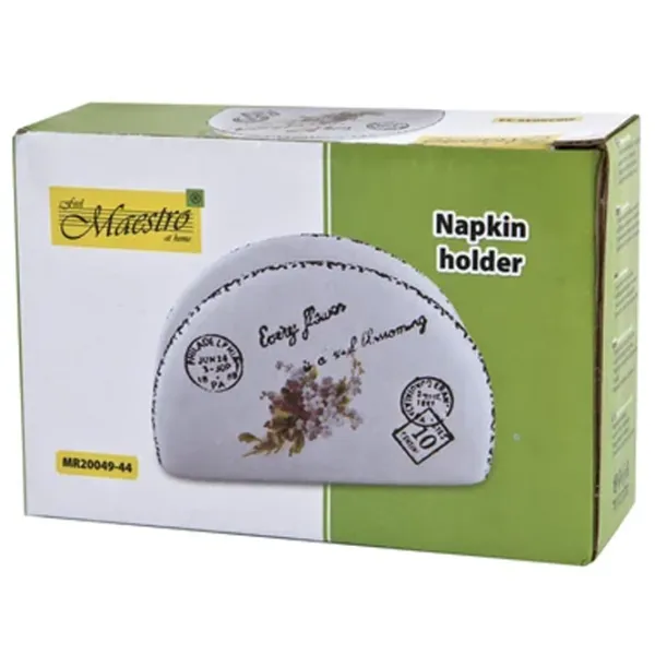 Suport pentru șervețele Maestro Mr-20049-44  Ceramică / White photo 2 Suport pentru șervețele Maestro Mr-20049-44  Ceramică / White photo 2