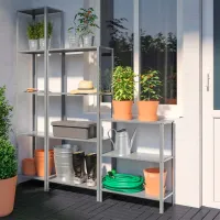 Etajeră Ikea Hyllis Inox / Oțel inoxidabil photo 2