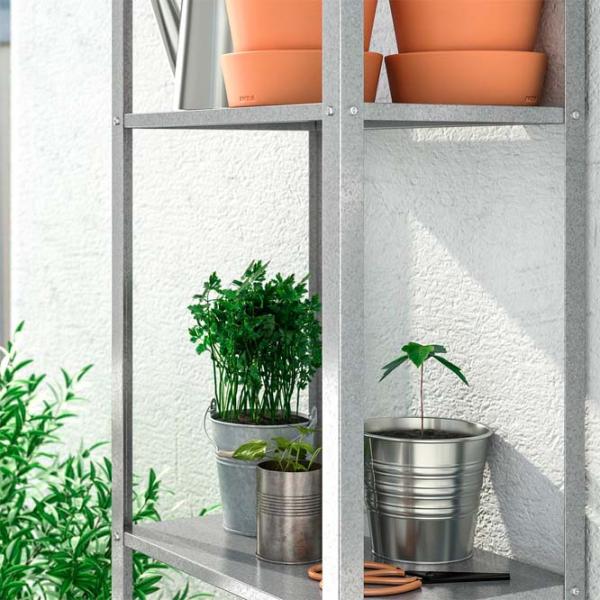 Etajeră Ikea Hyllis  Inox / Oțel inoxidabil photo 4