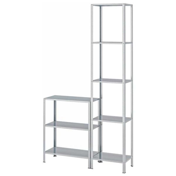 Стеллаж Ikea Hyllis  Нержавеющая сталь / Нержавеющая сталь photo 1