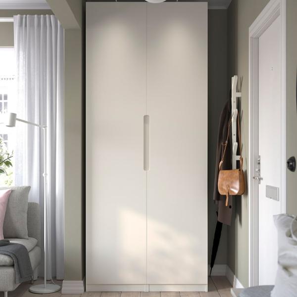 Шкаф Ikea Pax/Tonstad 100 x 60см x 236.4 / ДСП / Белый photo 2