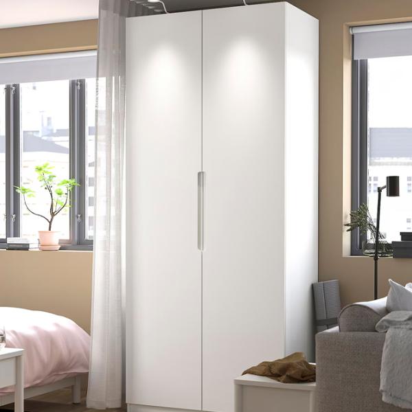 Шкаф Ikea Pax/Tonstad 100 x 60см x 236.4 / ДСП / Белый photo 4